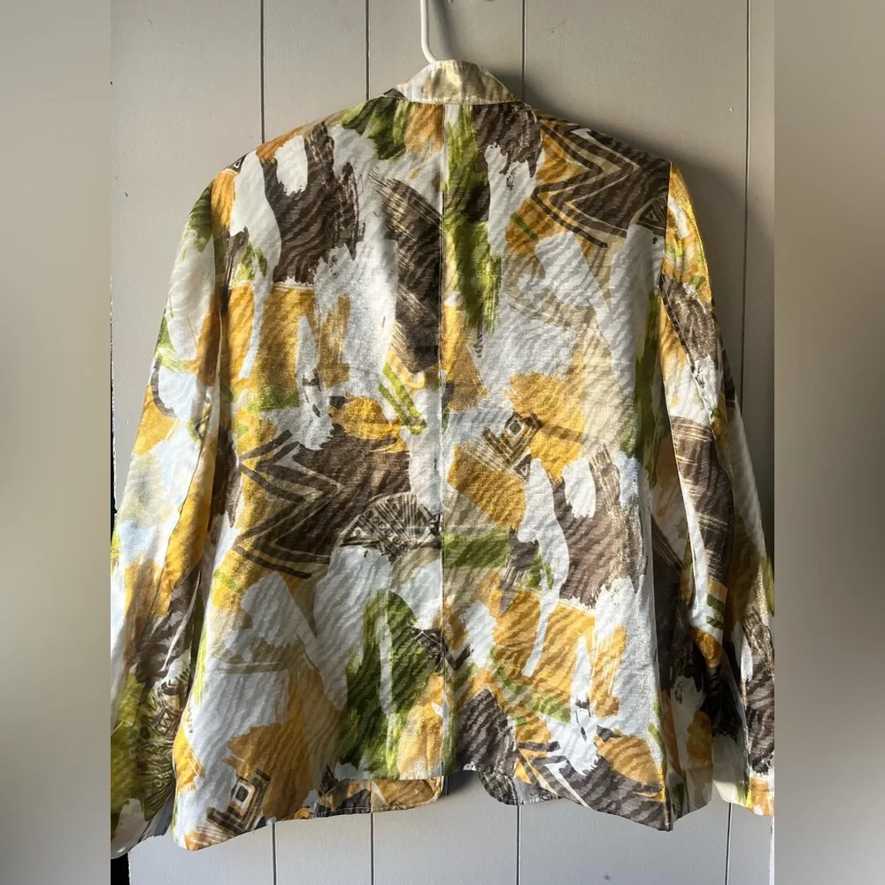 Alfred Dunner Multicolor Abstract Blazer - Picture 8 of 8